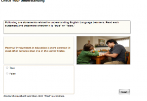 Sample from Teaching English Language Learners Course #3