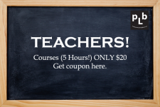 1/2 PRICE Online Courses for Teachers