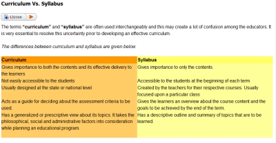 Curriculum Development