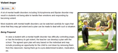 Sample from Recognizing Early-onset Mental Health Disorders course #2
